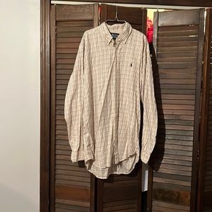 Ralph Lauren, long sleeve button down/ Blake 100%cotton